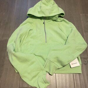 Lululemon Scuba Oversized Half-Zip 1/2 Hoodie Sweater Creamy Mint XS/S